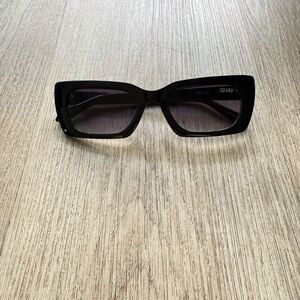 quay australia The DL black square winged retro statement sunglasses eyewear NEW